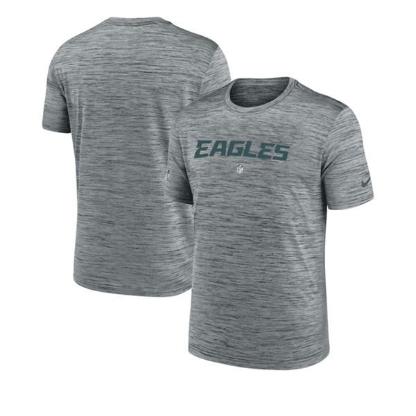 Men's Grey Philadelphia Eagles Velocity Performance T-Shirt